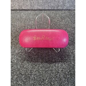 Lilly Pulitzer~Hot Pink~Snap Close Eyeglasses Case